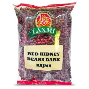 Laxmi Dark Red Kidney Beans Rajma, Made Pure, Made Fresh, Tradition of Quality, Product of USA, 4lb (Dark Beans)